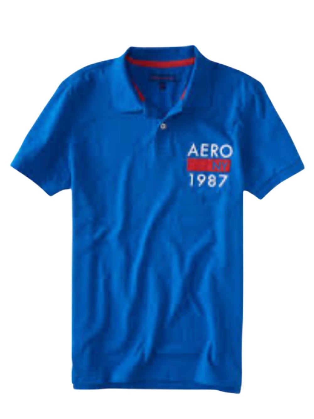 Aeropostale Aero NY 1987 Jersey Polo Blue Short Sleeve NWT 3XL